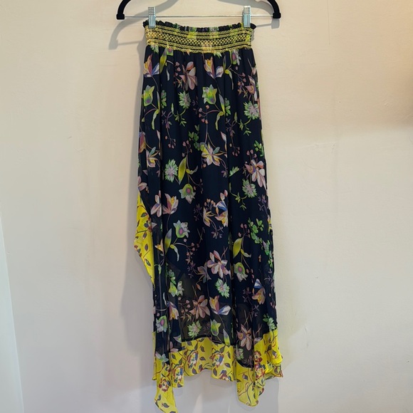 Tanya Taylor Floral Ruffle Skirt Size 2 – Asymmetrical Hem - Picture 2 of 7